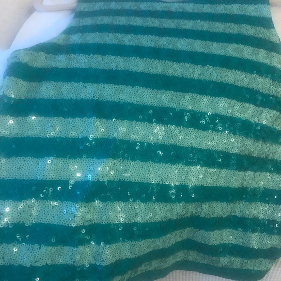 JCrew stunning sequined, striped shell, size M. Lined on inside. - Picture 6 of 9